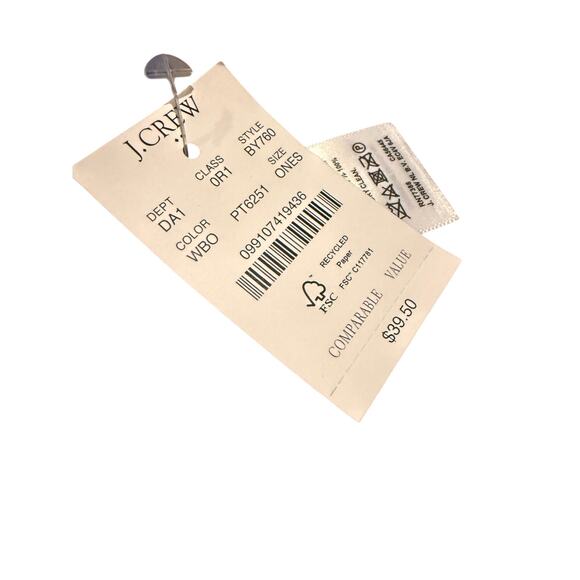 NWT J.Crew Yellow & Blue Bandana – One Size - Picture 5 of 7